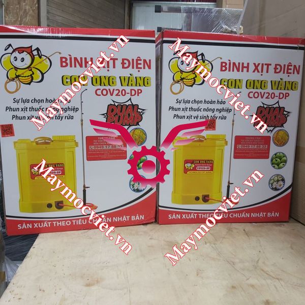Bình xịt điện bơm đôi Con Ong Vàng COV20-DP