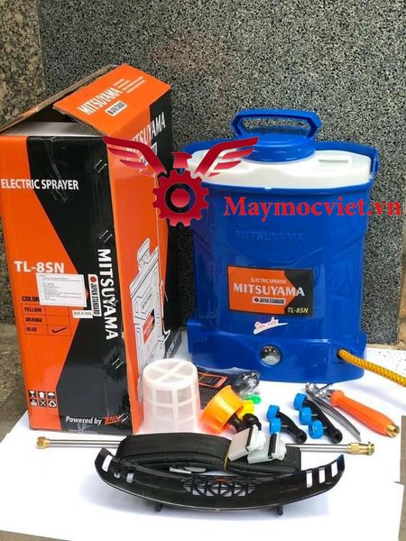 Bình xịt điện  8 lit Mitsuyama TL-8SN Pin Lithium