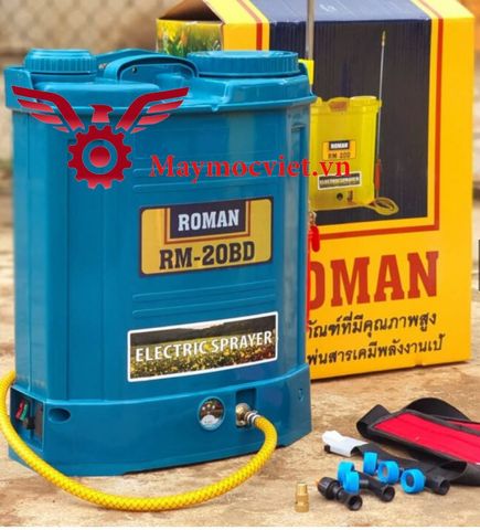 Bình Xịt Điện bơm đôi Roman RM20BD