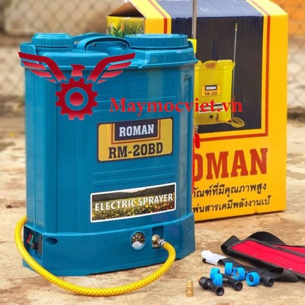 Bình Xịt Điện bơm đôi Lithium Roman RM20BDSN