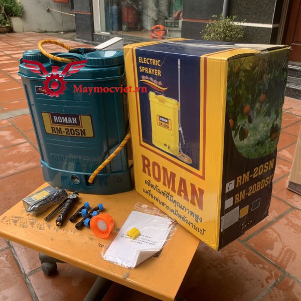 Bình xịt điện siêu nhẹ Roman RM20SN pin lithium