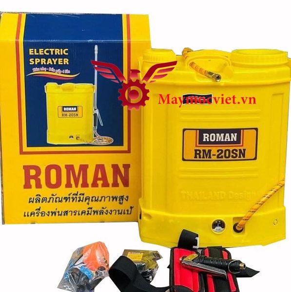 Bình xịt điện siêu nhẹ Roman RM20SN pin lithium