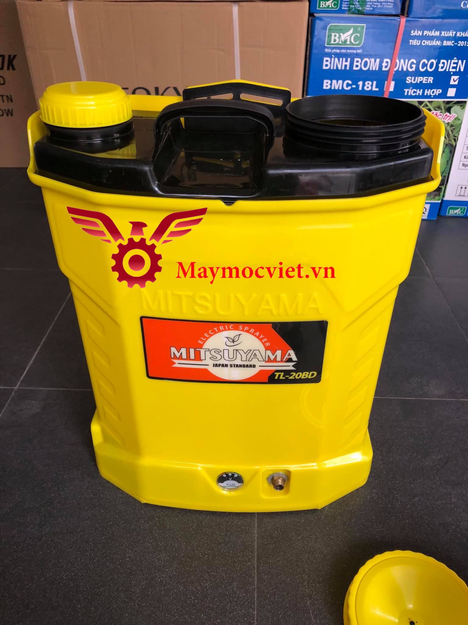 Bình Phạm Bình xịt điện 12V TATSU TS20ABLR 20 lít – Pin Lithium 12V