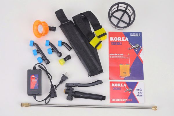 Bình Xịt Điện Bơm Đôi Korea Crocodile KC20BD