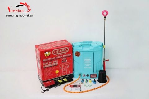 Bình xịt điện Oshima LI16 KR 2 pin có chức năng đảo thuốc