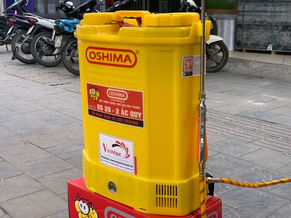Bình xịt điện Oshima OS20 vàng