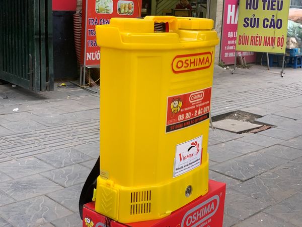 Bình xịt điện Oshima OS20 vàng