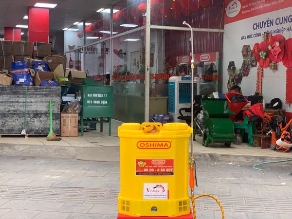 Bình xịt điện Oshima OS20 vàng