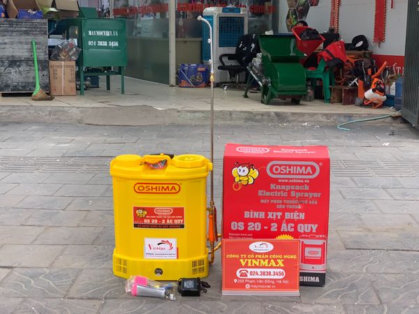 Bình xịt điện Oshima OS20 vàng