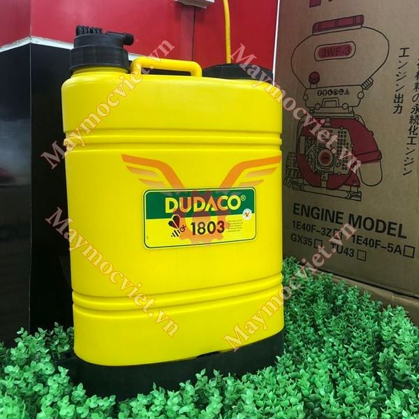 Bình phun xịt 18 l Dudaco cần Ron Viton bơm 1 trục