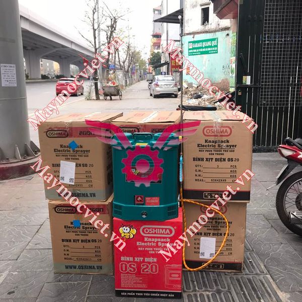 Bình xịt điện Oshima OS20 Xanh