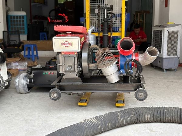 Máy bơm nước đầu bơm Turbo phi 150 – Động cơ Dongphong D24