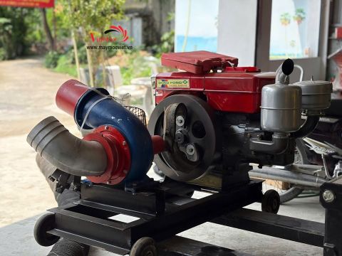 Máy bơm nước đầu bơm Turbo phi 150 – Động cơ Dongphong D24