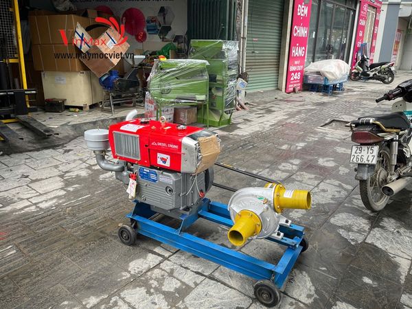 Máy bơm tưới tiêu Văn Thể VT10 đầu nổ D24 mát gió