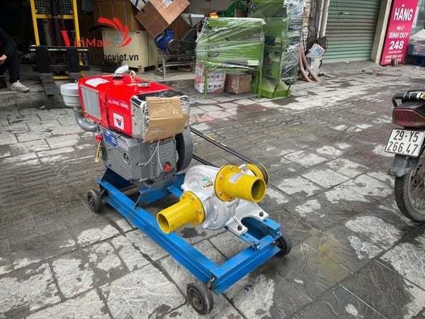 Máy bơm tưới tiêu Văn Thể VT10 đầu nổ D24 mát gió