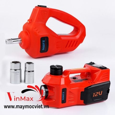 Bộ cứu hộ lốp xe 3-in-1 gồm kích nâng ô tô tích hợp bơm lốp và súng vặn ốc (Dùng điện 12V)