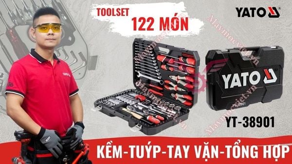 Bộ dụng cụ sửa chữa tổng hợp 122 chi tiết Yato YT 38901