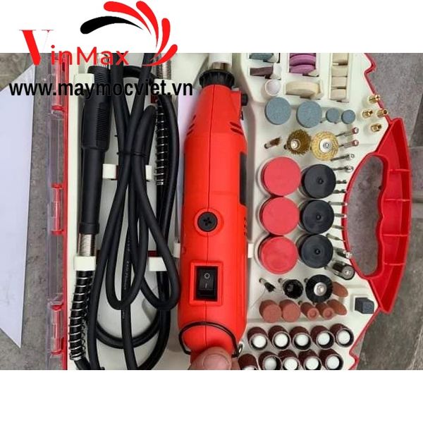 Bộ dụng cụ khắc, khoan, mài 100 chi tiết, 6 tốc độ Lion King VMLK260