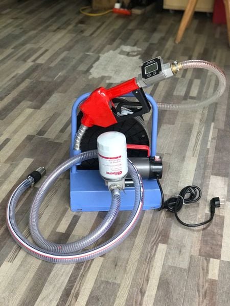 Bộ KIT bơm dầu Diesel 220V 40l/ phút có đồng hồ đo lưu lượng Turbo TBK40 ( mẫu mới )