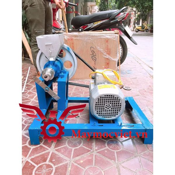 Máy nổ bỏng gạo 1 pha, đầu 7 bec ra 7 loại bỏng VM NB7