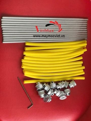 Bộ phụ kiện thanh xoay và ống cao su máy bóc vỏ trứng cút mini