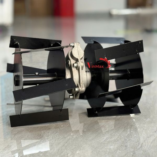 Đầu xạc cỏ cánh chéo dùng để xới đất, làm cỏ, trục 26 hoặc 28, 9 khía