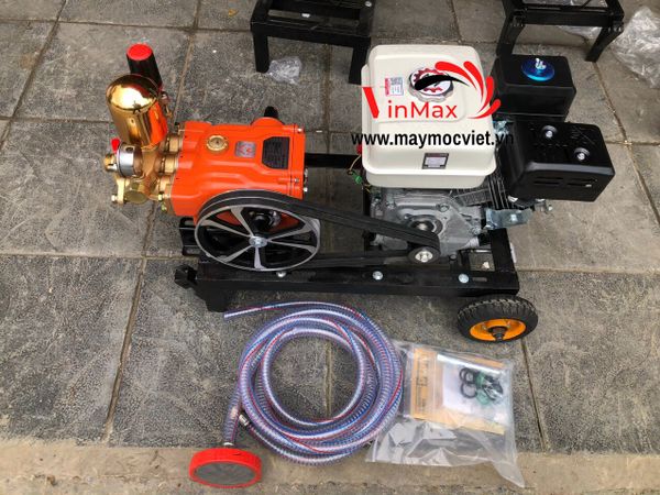 Bộ xịt rửa, máy phun thuốc dây đai Nakawa 6.5HP đầu xịt 2hp NK6520