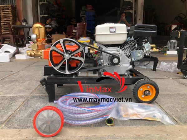Bộ xịt rửa, máy phun thuốc dây đai Nakawa 6.5HP đầu xịt 2hp NK6520