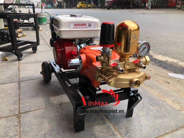 Bộ xịt rửa, máy phun thuốc dây đai Nakawa 6.5HP đầu xịt 2hp NK6520