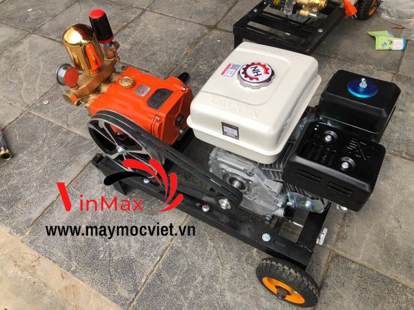 Bộ xịt rửa, máy phun thuốc dây đai Nakawa 6.5HP đầu xịt 2hp NK6520