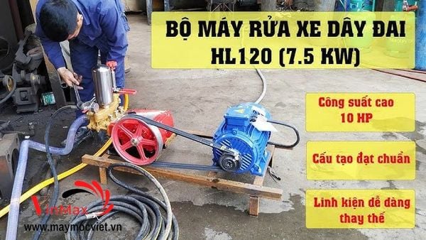 Bộ Máy Rửa Xe Dây Đai HL120