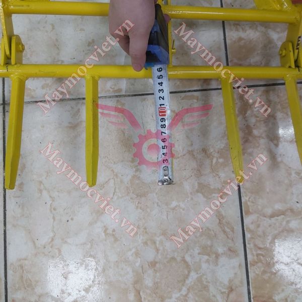 Bộ bừa 9 răng lắp máy xới đất