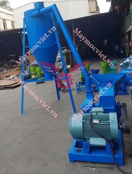 Máy nghiền bột 30 búa đập có bầu cắt gió MNVM-30