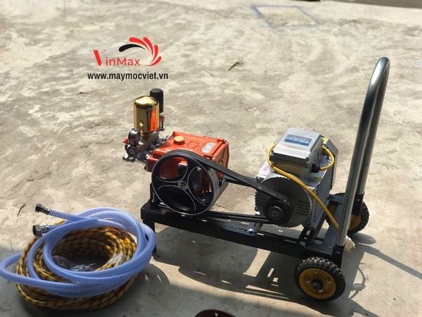 Bộ xịt rửa 3hp Yataka piston sứ kèm motor Toàn Phát