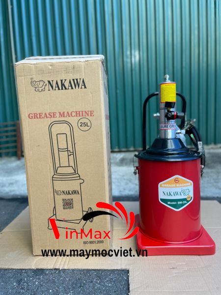 Máy Bơm Mỡ Khí Nén Nakawa 25 lít BM25L