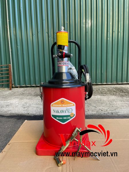 Máy Bơm Mỡ Khí Nén Nakawa 25 lít BM25L