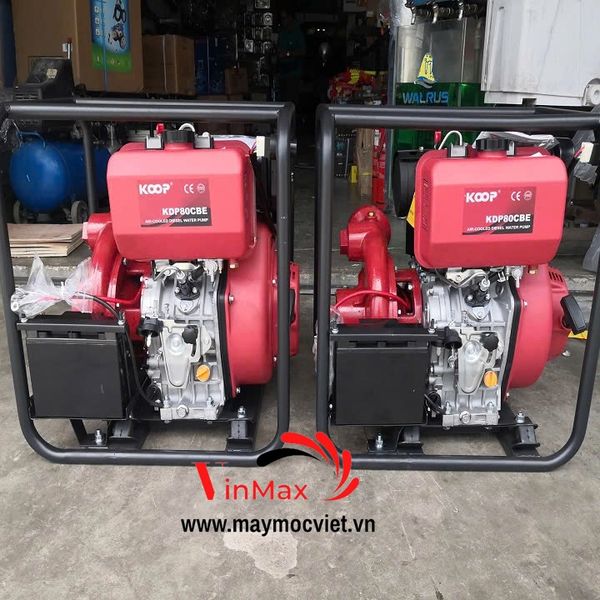 Bơm PCCC diesel Koop KDP80CBE (6.6KW) đề nổ