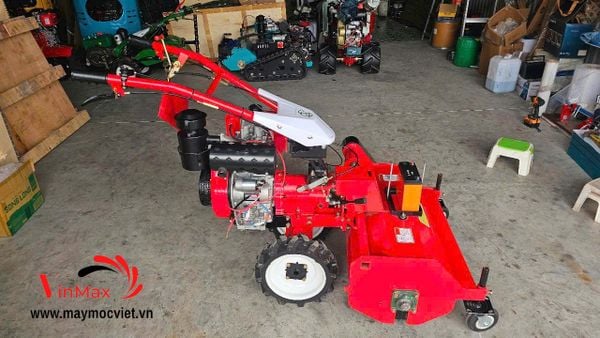 Máy Cắt Cỏ Trục Băm Turbo TBD800 Động Cơ Dầu 13HP