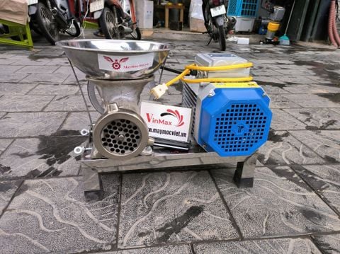 Cối Đùn Xương, Đùn Thịt Cối 22 Khung Inox Motor 3HP Turbo TBC322