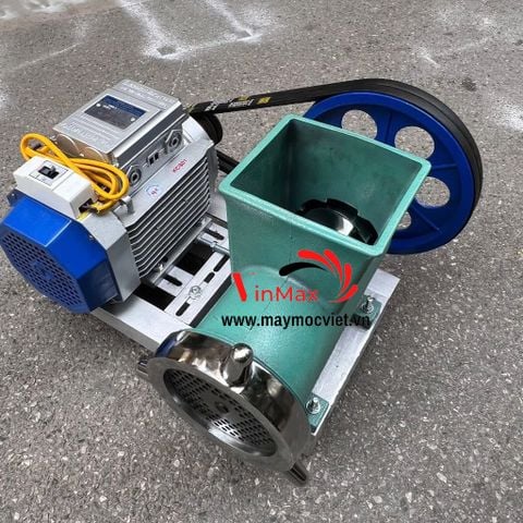 Máy nghiền xương, đùn thịt 52 motor 4hp khung inox Turbo TBC452