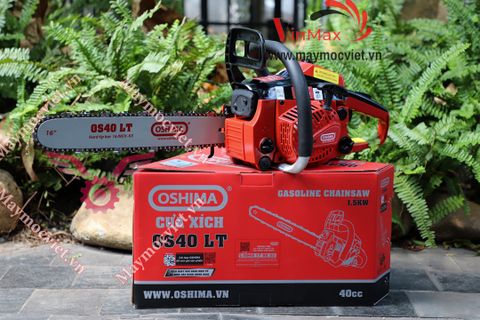 Cưa xích Oshima OS40 LT 58cc Đỏ-đen 2 thì