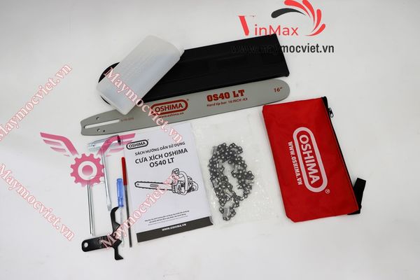 Cưa xích Oshima OS40 LT 58cc Đỏ-đen 2 thì