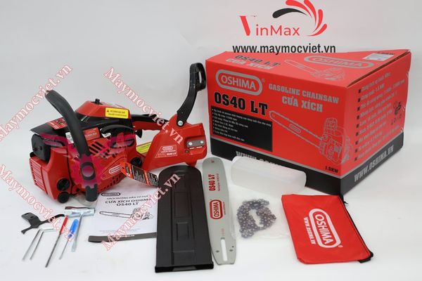 Cưa xích Oshima OS40 LT 58cc Đỏ-đen 2 thì