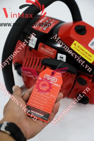 Cưa xích Oshima OS40 LT 58cc Đỏ-đen 2 thì