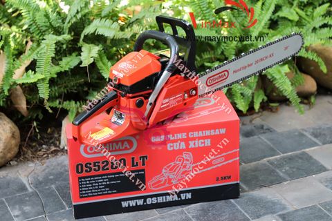 Cưa xích Oshima OS5280 LT 58cc Đỏ-đen 2 thì