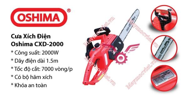 Máy Cưa Xích Điện Oshima CXD2000