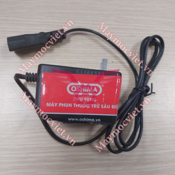 Cục sạc cơ 12V bình xịt điện 1200mA chính hãng Oshima