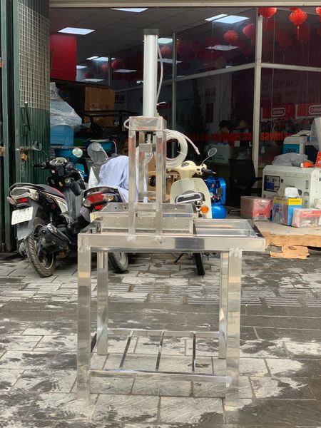 Máy ép đậu hũ, đậu phụ bằng piston khí nén Turbo TBK45