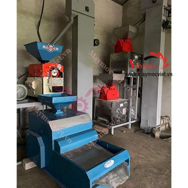Dàn máy xay xát gạo tự hút liên hoàn Vinmax VMX1050 ( Tự động tải lúa gạo )