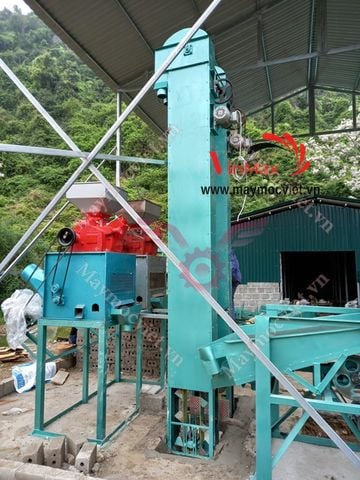 Dàn máy xay xát gạo tự hút liên hoàn Vinmax VMX1050 ( Tự động tải lúa gạo )